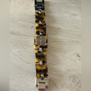 Michael Kors tortoise shell bracelet watch Square face watch New battery